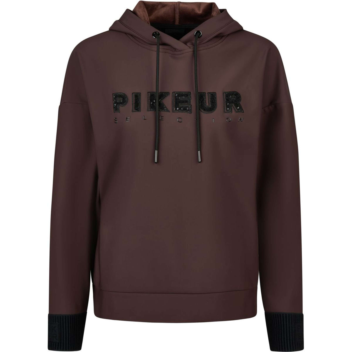 Pikeur Pull col Hoodie PlushLuxe Selection AW26 Marron chocolat