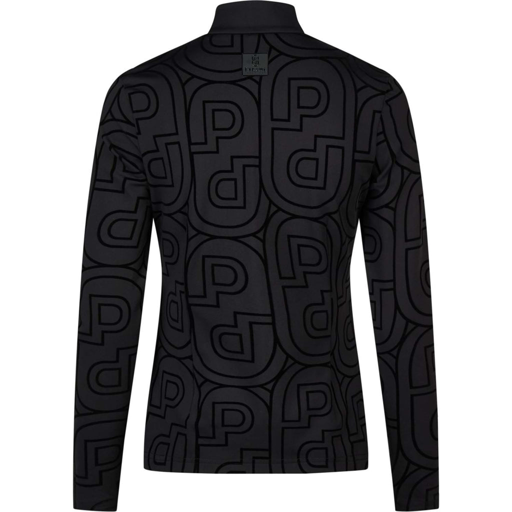 Pikeur Chemise Zip Print Selection AW26 Longues Manches Noir
