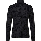 Pikeur Chemise Zip Print Selection AW26 Longues Manches Noir
