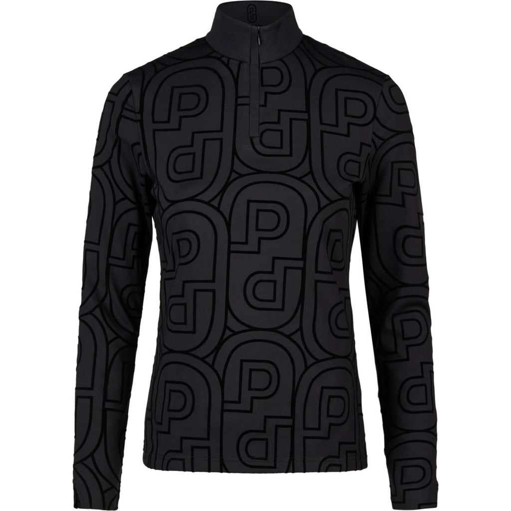 Pikeur Chemise Zip Print Selection AW26 Longues Manches Noir