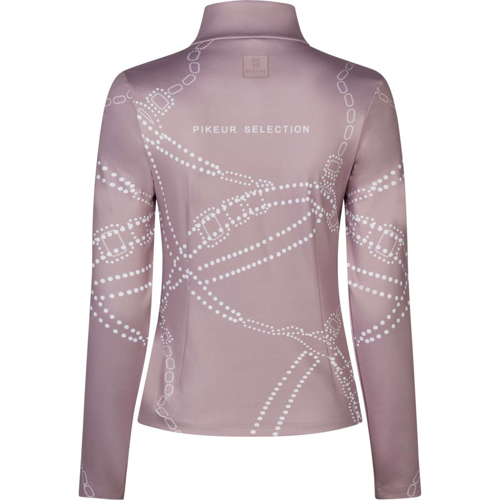 Pikeur Chemise Zip Print Selection AW26 Longues Manches Ash Mauve