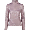 Pikeur Chemise Zip Print Selection AW26 Longues Manches Ash Mauve