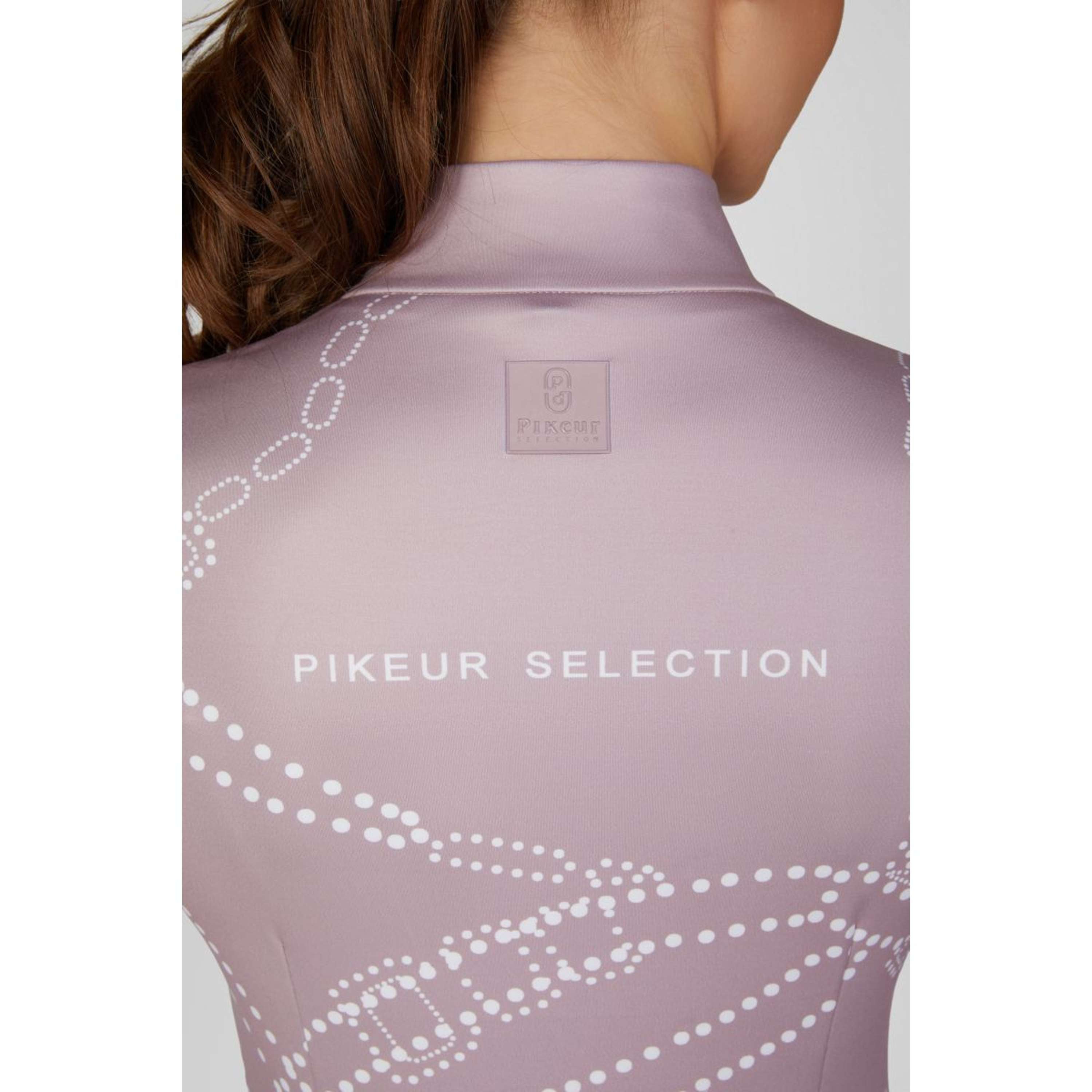 Pikeur Chemise Zip Print Selection AW26 Longues Manches Ash Mauve