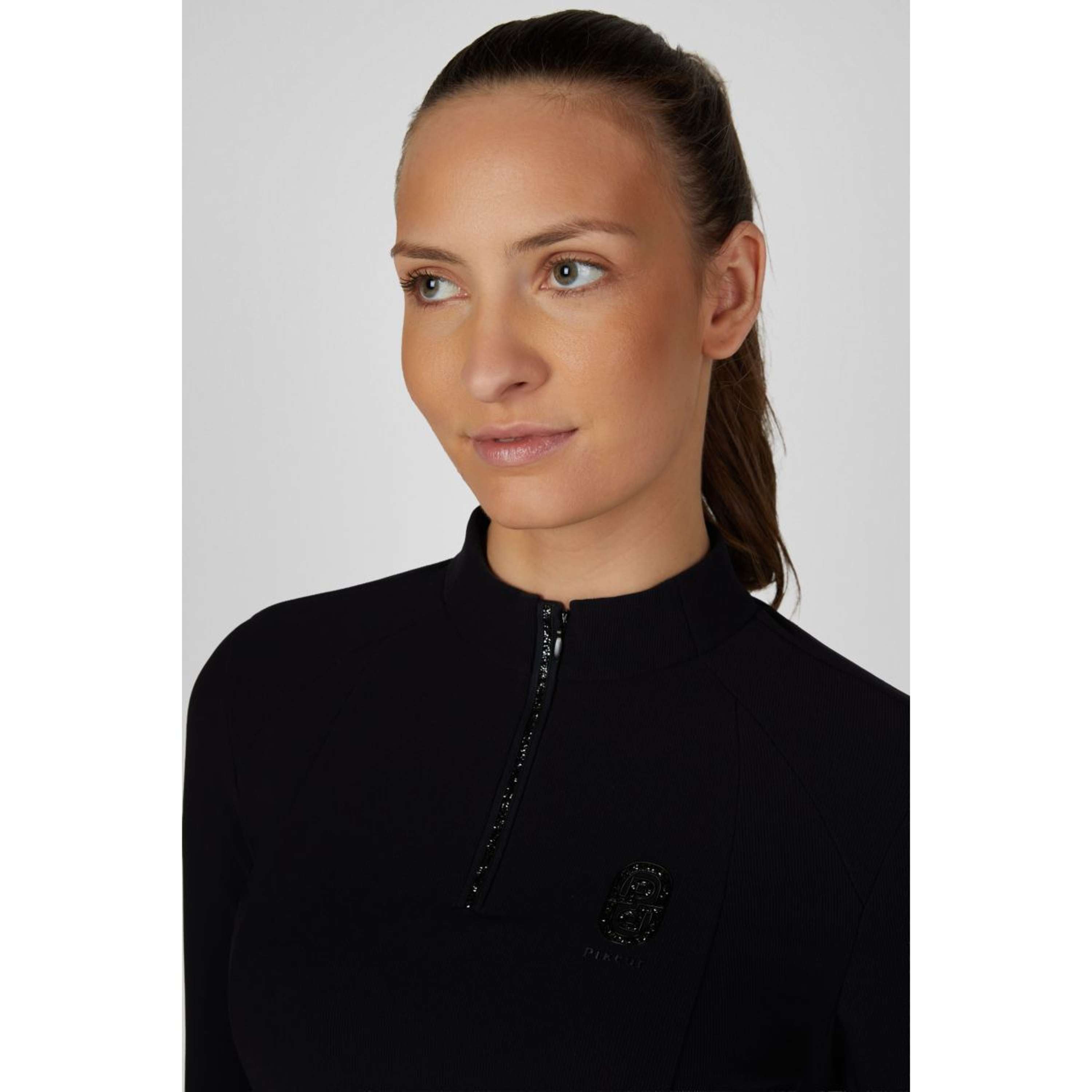 Pikeur Chemise Zip Rip Selection AW26 Longues Manches Noir