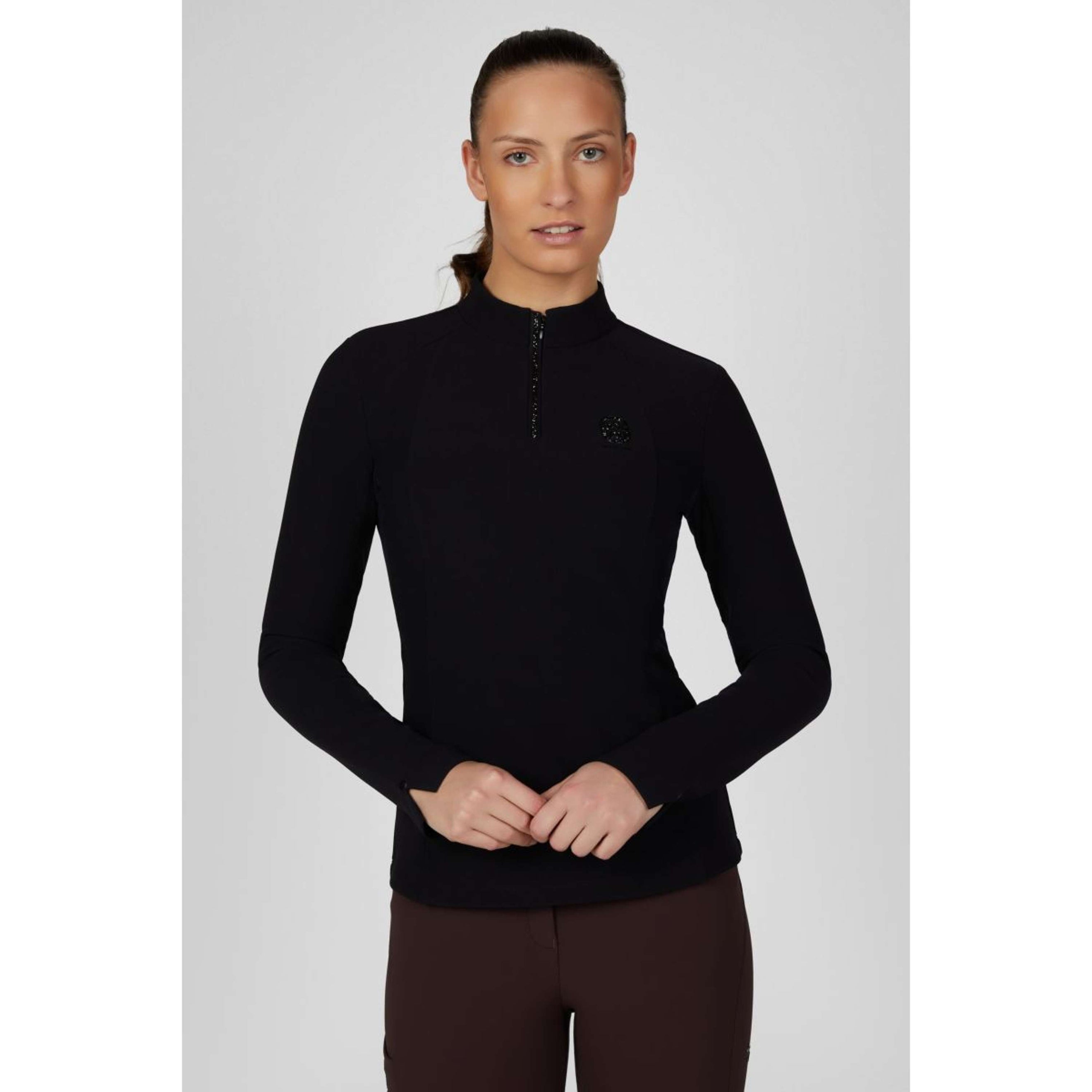 Pikeur Chemise Zip Rip Selection AW26 Longues Manches Noir Pikeur Chemise Zip Rip Selection AW26 Longues Manches Noir