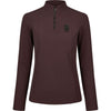 Pikeur Chemise Zip Rip Selection AW26 Longues Manches Marron chocolat