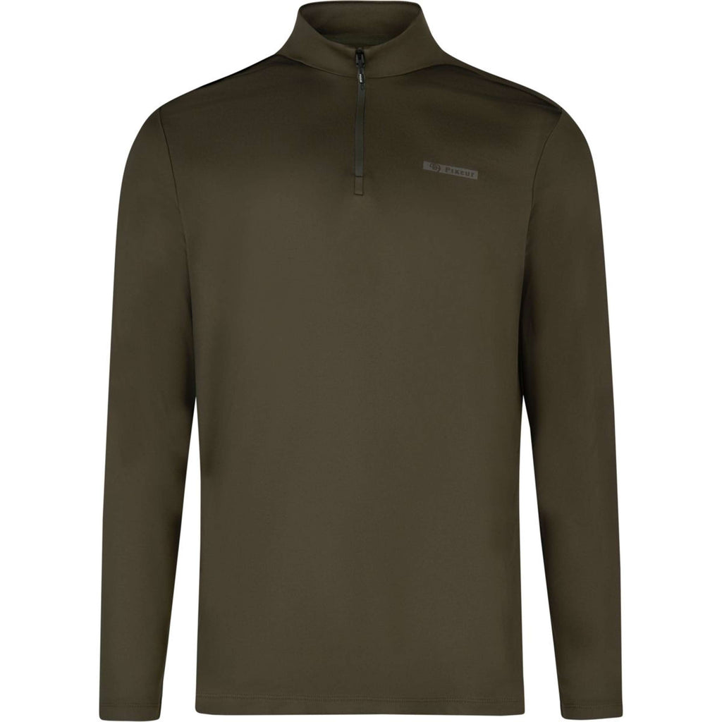 Pikeur Chemise Zip Athleisure AW26 Hommes Olive Vert