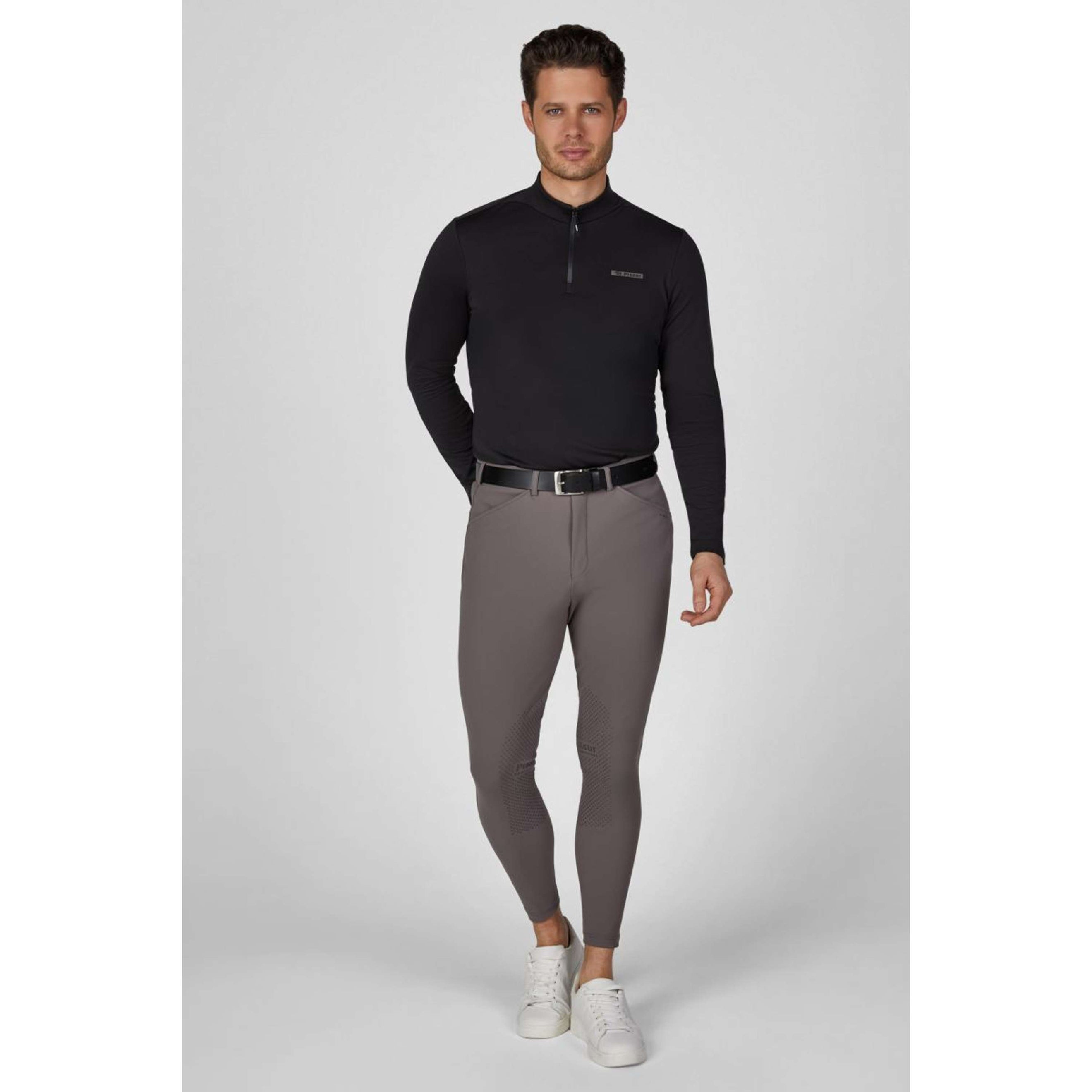 Pikeur Chemise Zip Athleisure AW26 Hommes Noir