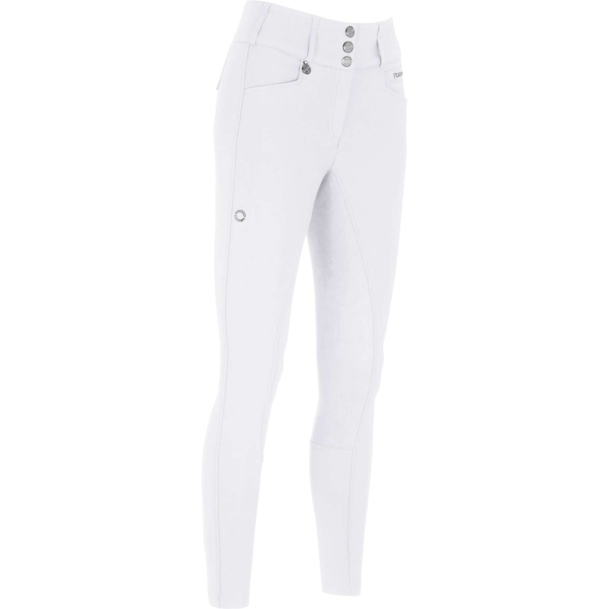 Pikeur Pantalon d'Équitation Candela New Cuir Fond de Peau Blanc