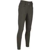 Pikeur Pantalon d'Équitation New Candela Full Grip Flex Faux Leather Deep Khaki