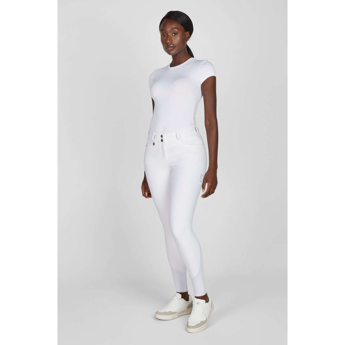 Pikeur Pantalon d'Équitation Ceelina SD SS26 Full Grip Blanc