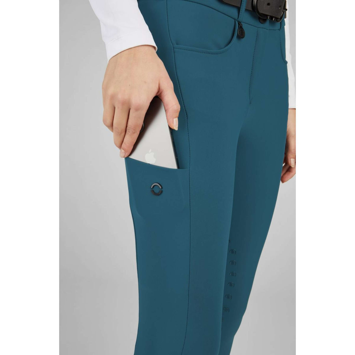 Pikeur Pantalon d'Équitation Amia Midwaist Prise de Genou Deep Ocean