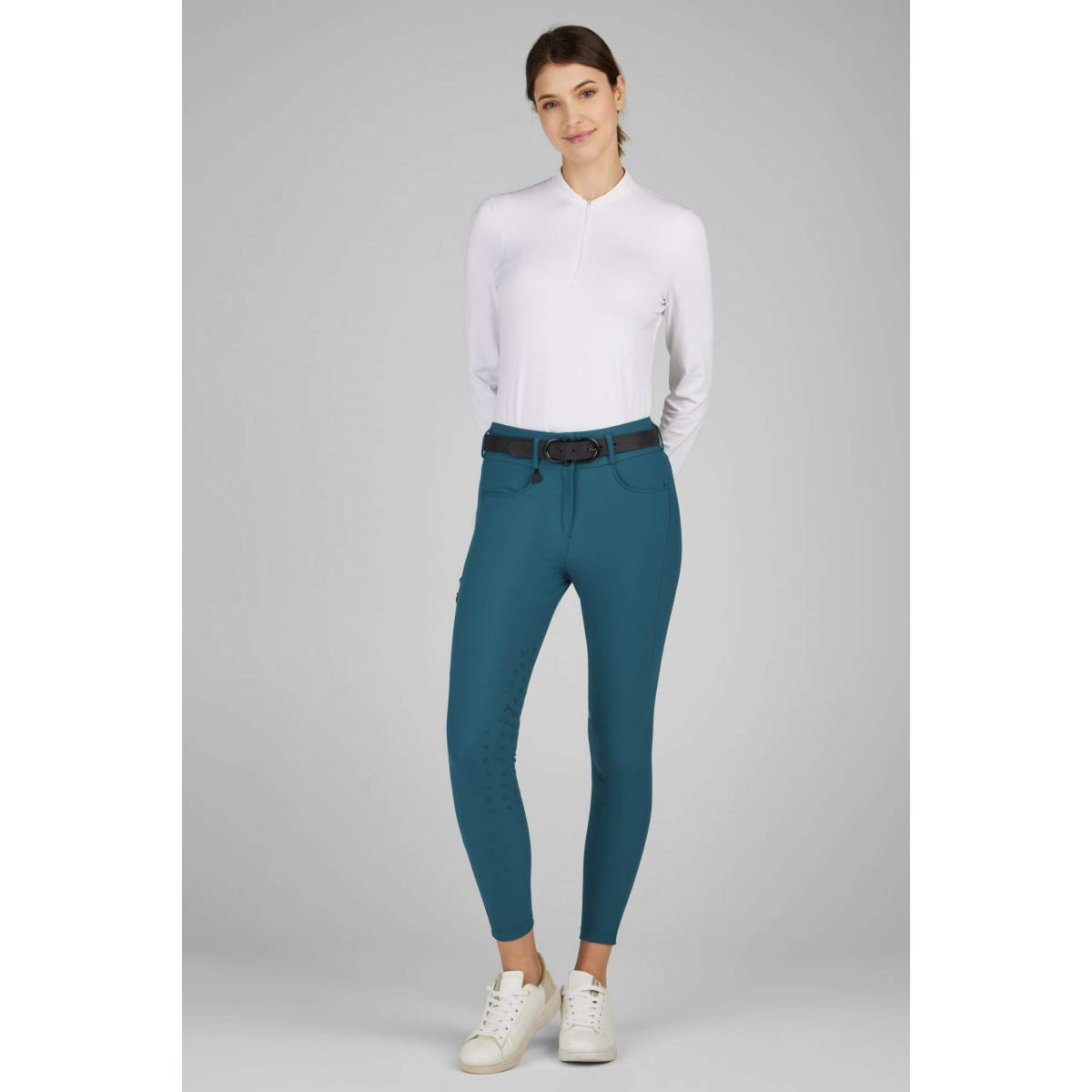 Pikeur Pantalon d'Équitation Amia Midwaist Prise de Genou Deep Ocean