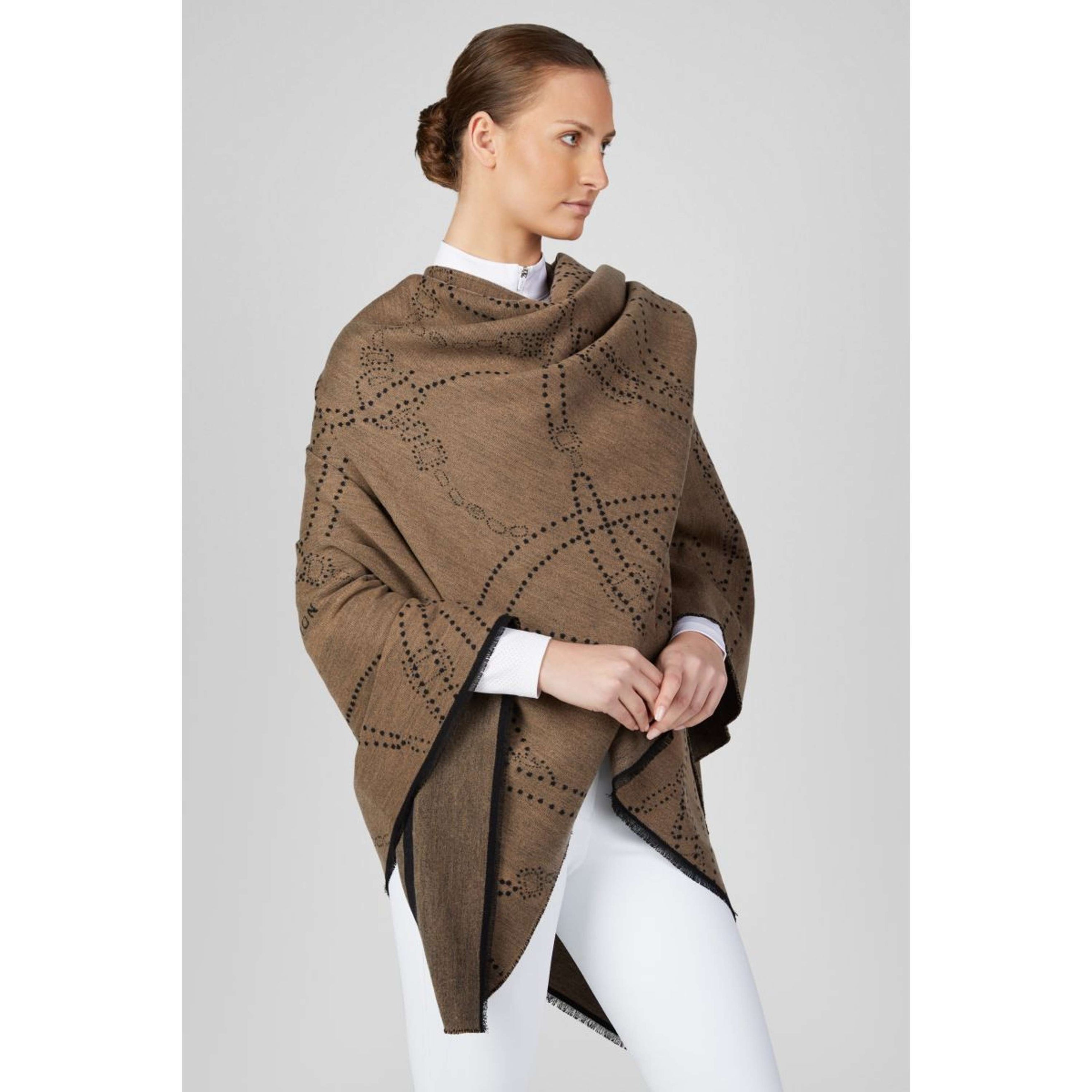 Pikeur Poncho Selection AW26 Mocha Cream Pikeur Poncho Selection AW26 Mocha Cream