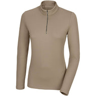 Pikeur Chemise Sports avec Fermeture Éclair Soft Taupe