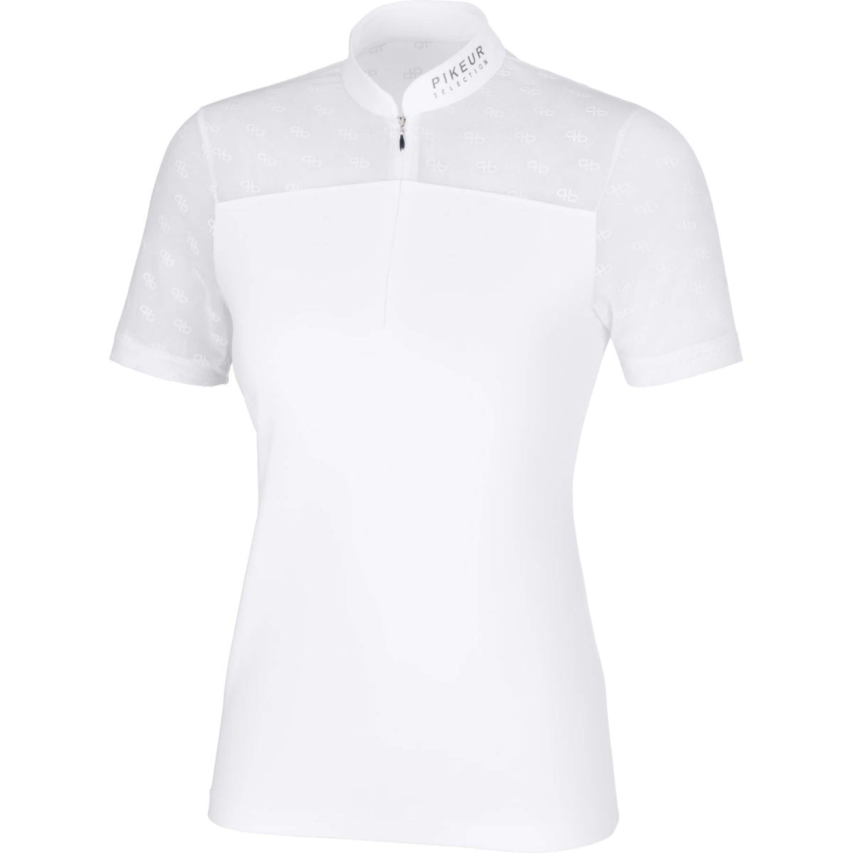 Pikeur Chemise Selection Mesh avec Fermeture Éclair Blanc