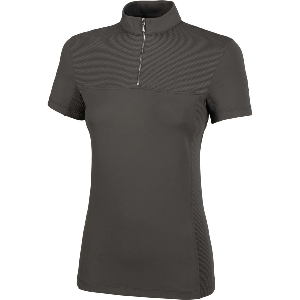 Pikeur Chemise Sports avec Fermeture Éclair Olive foncé