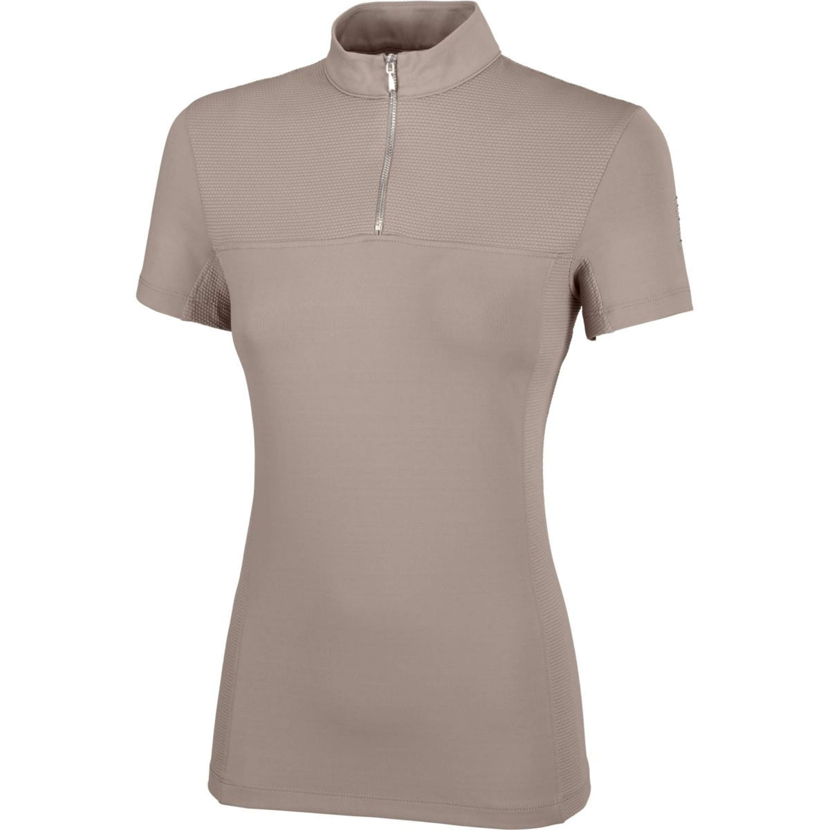 Pikeur Chemise Sports avec Fermeture Éclair Soft Greige