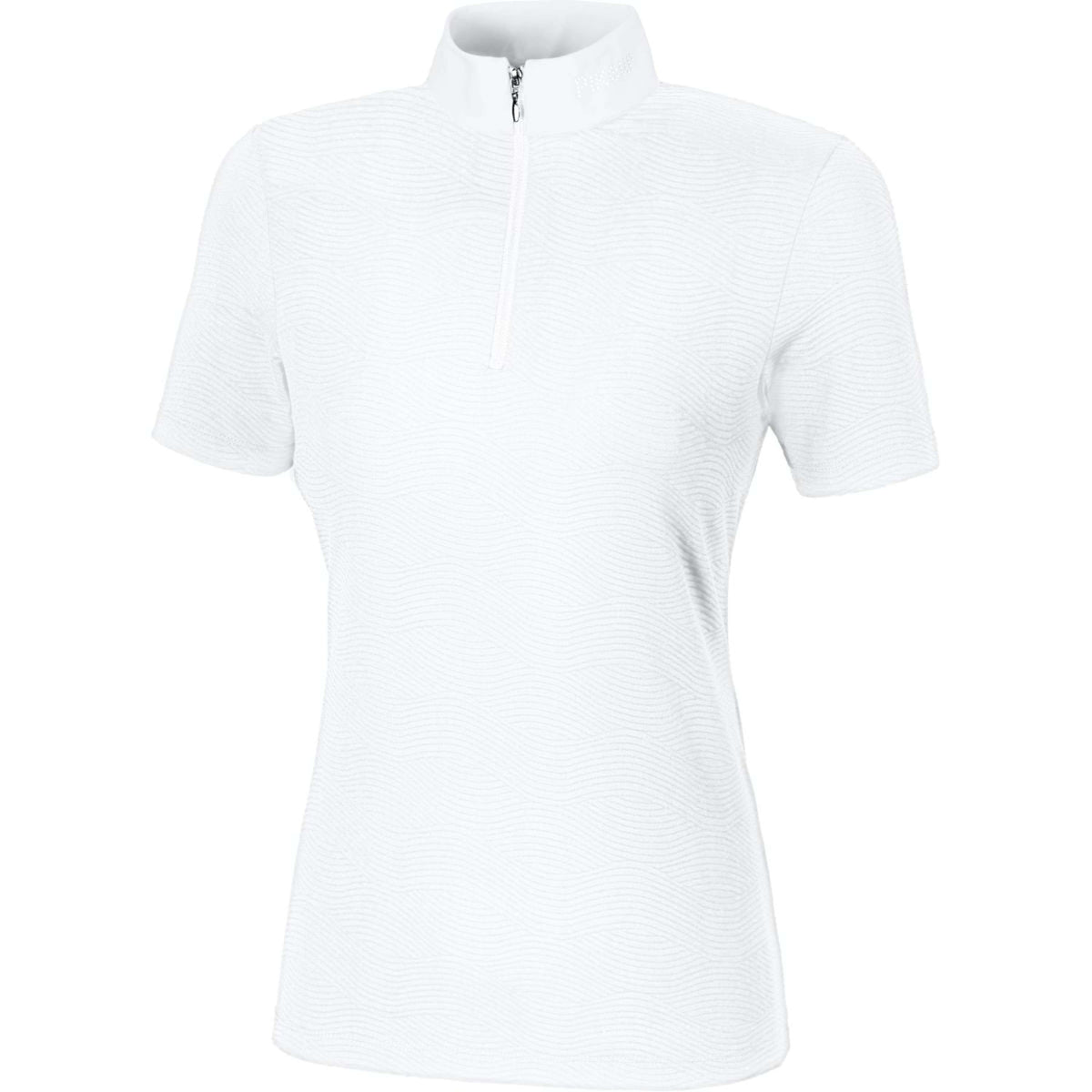 Pikeur T-shirt de Concours Sports Texture Blanc