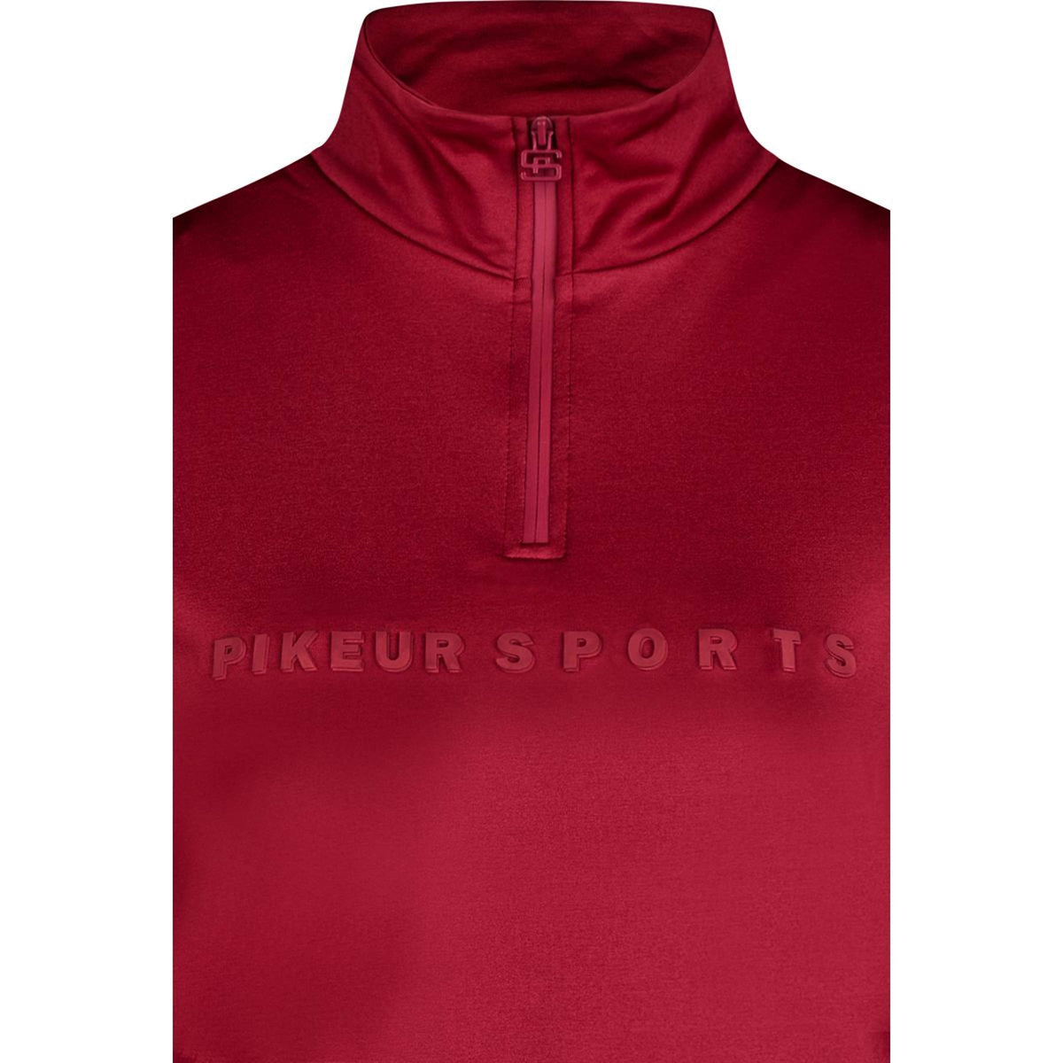 Pikeur Chemise Sports avec Fermeture Éclair Rumba Red