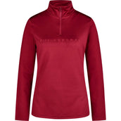 Pikeur Chemise Sports avec Fermeture Éclair Rumba Red