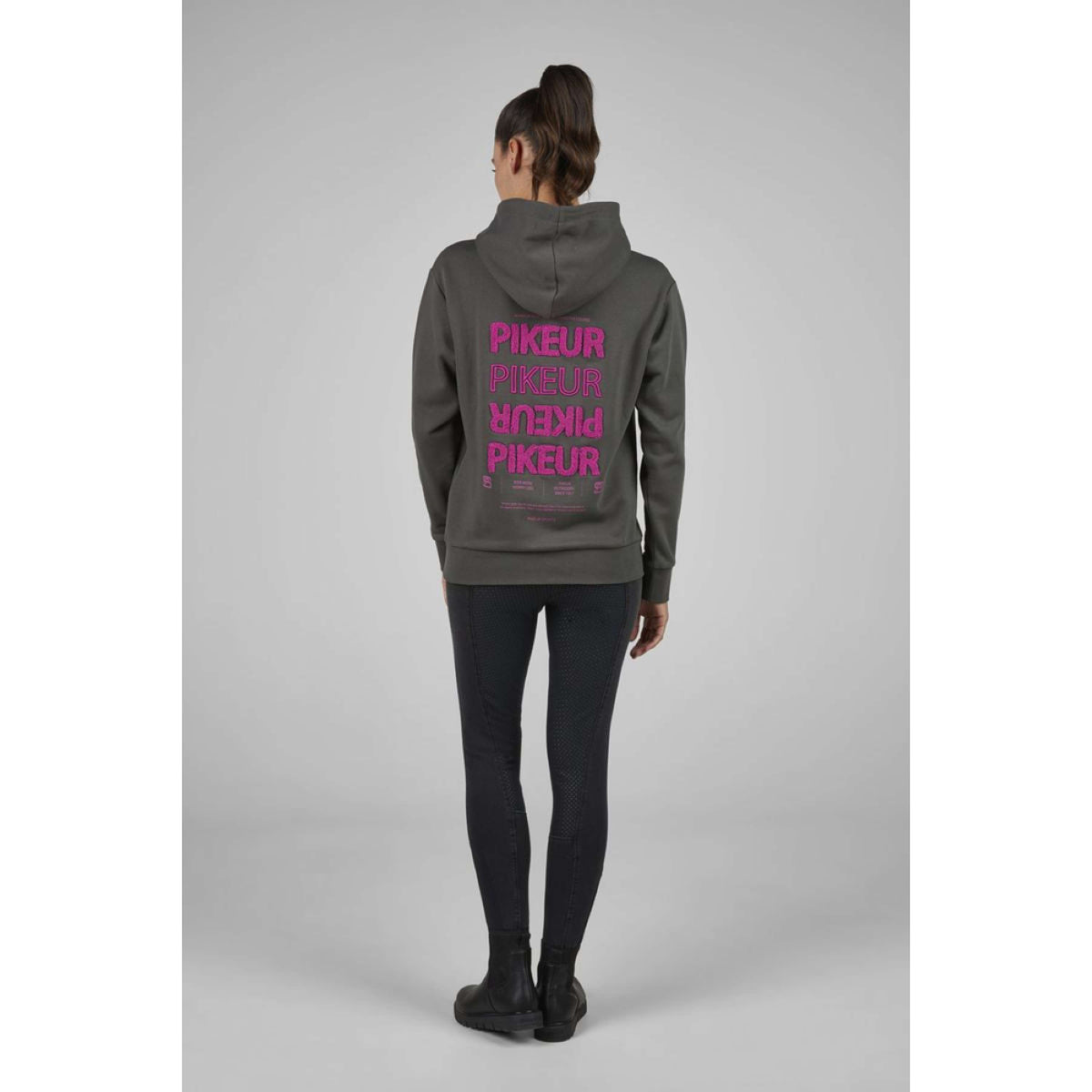 Pikeur Pull col Hoodie Sports AW25 Deep Khaki