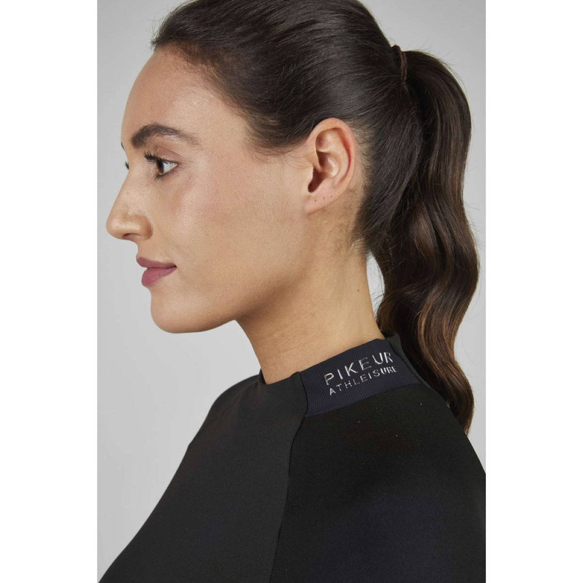 Pikeur Chemise Roll Neck Athleisure AW25 Noir