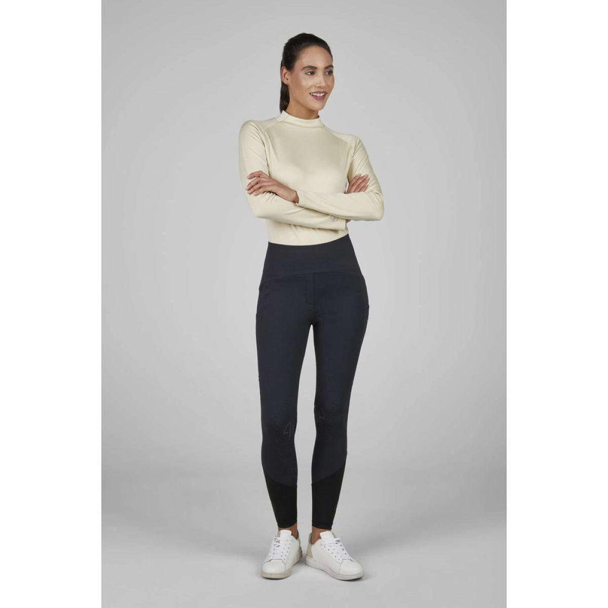 Pikeur Chemise Roll Neck Athleisure AW25 Pale Almond