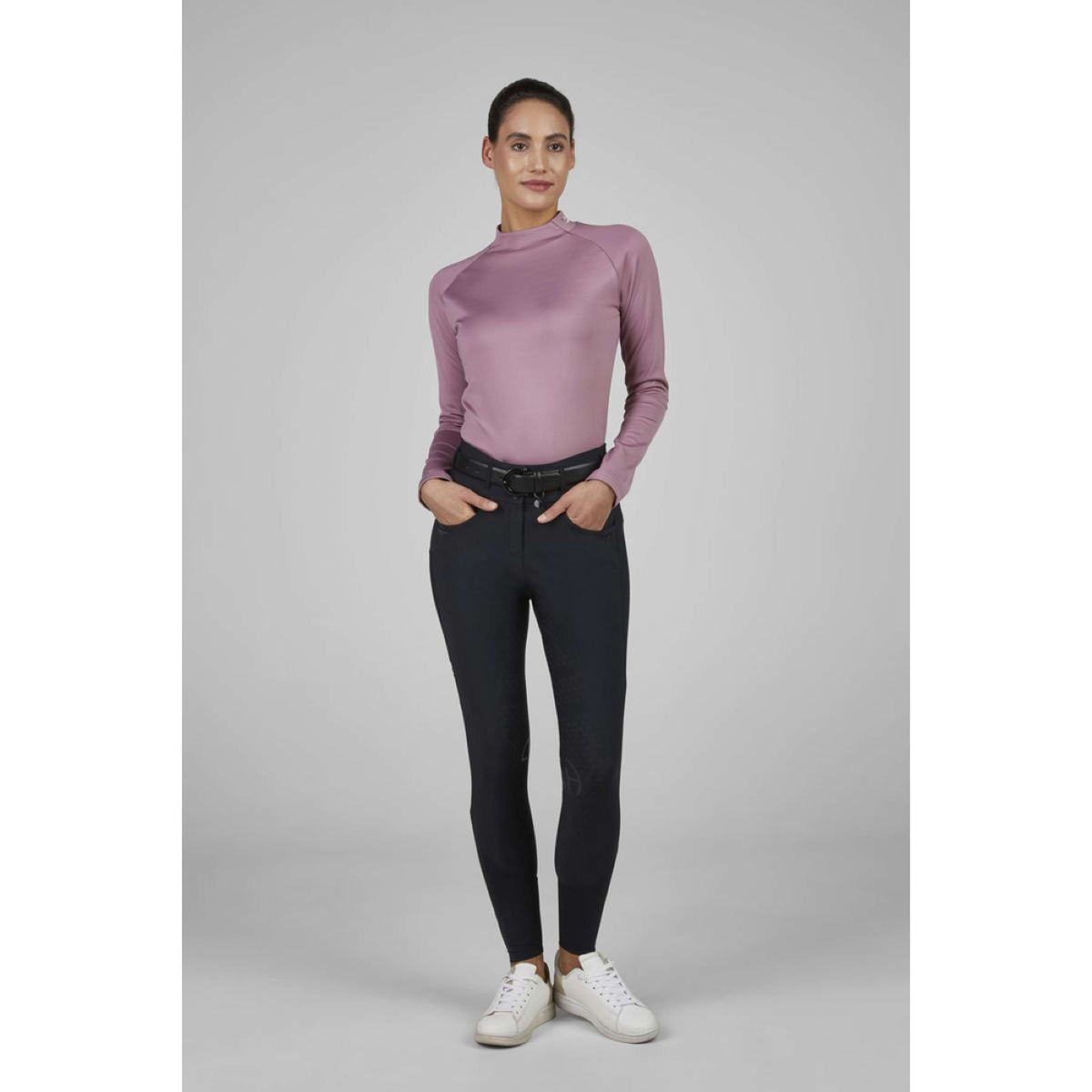 Pikeur Chemise Roll Neck Athleisure AW25 Berry Blush