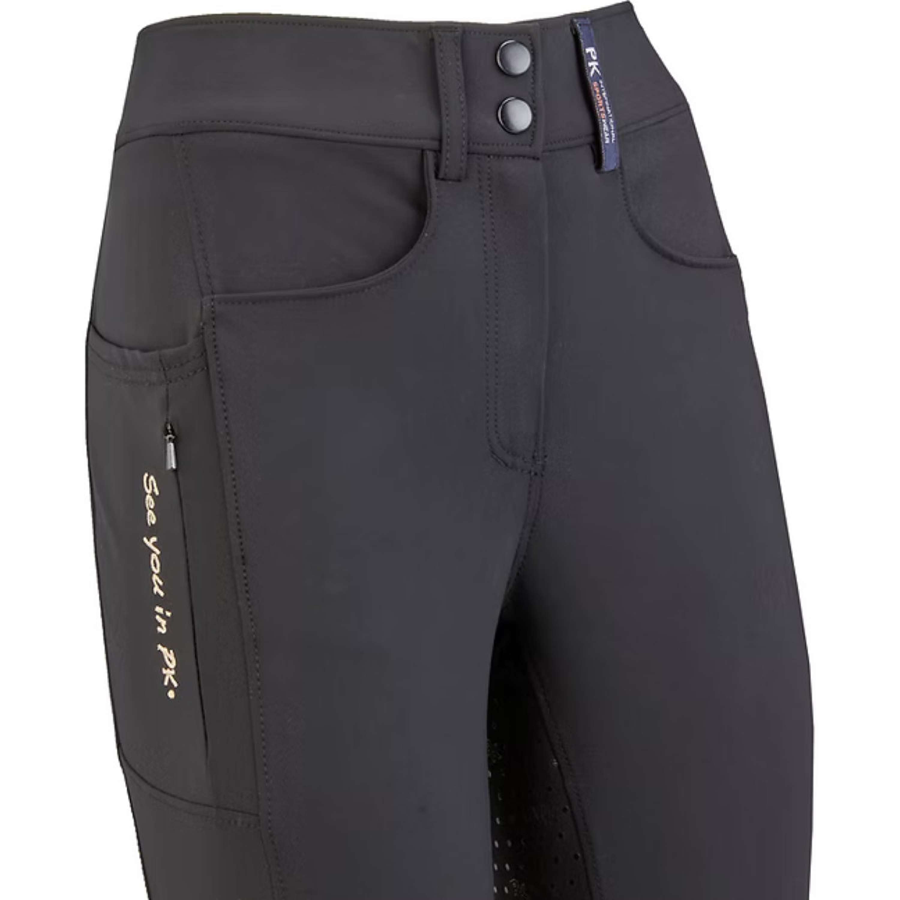 PK Pantalon d'Équitation Ruby Full Grip Onyx