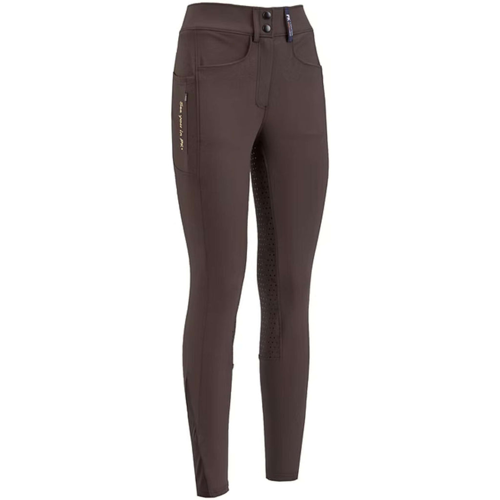 PK Pantalon d'Équitation Ruby Full Grip Café-Marron