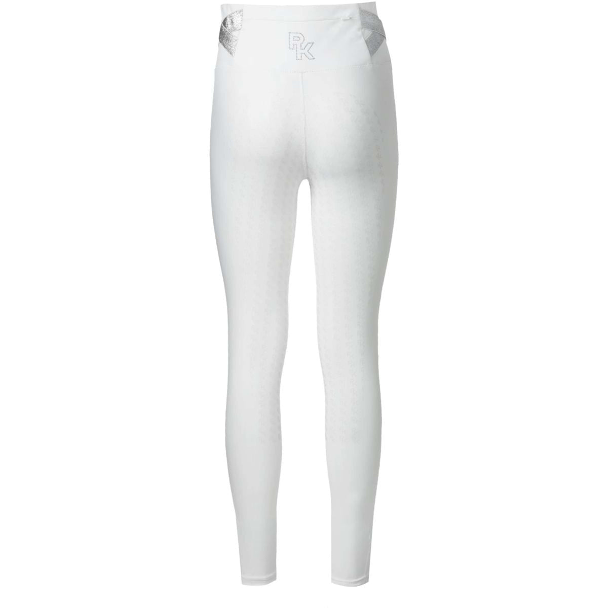 PK International Legging d'Équitation Jupiter Full Grip Blanc