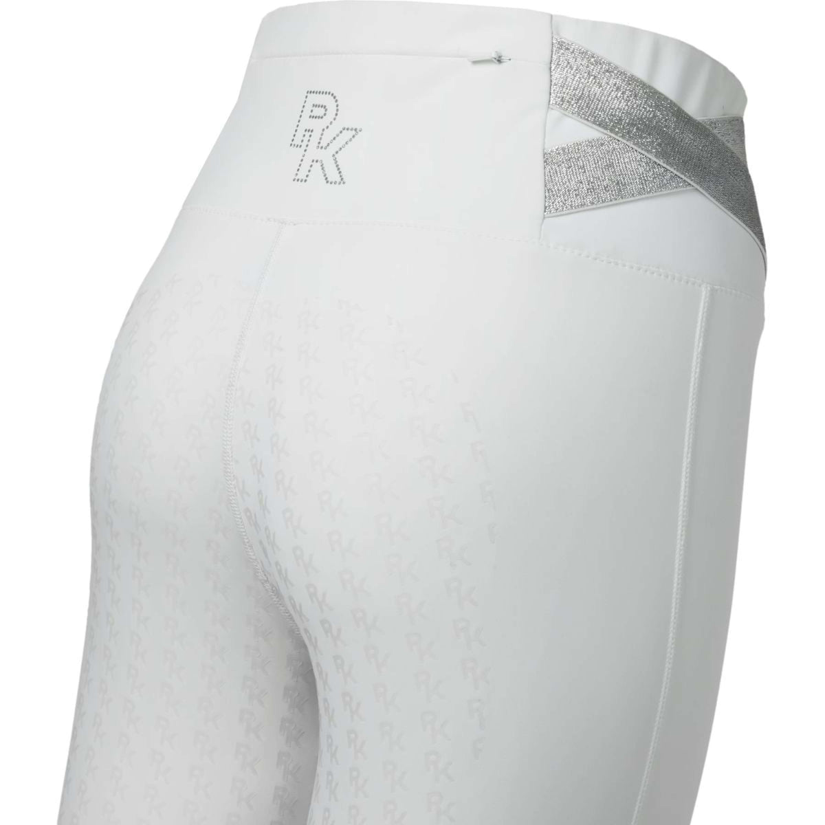 PK International Legging d'Équitation Jupiter Full Grip Blanc