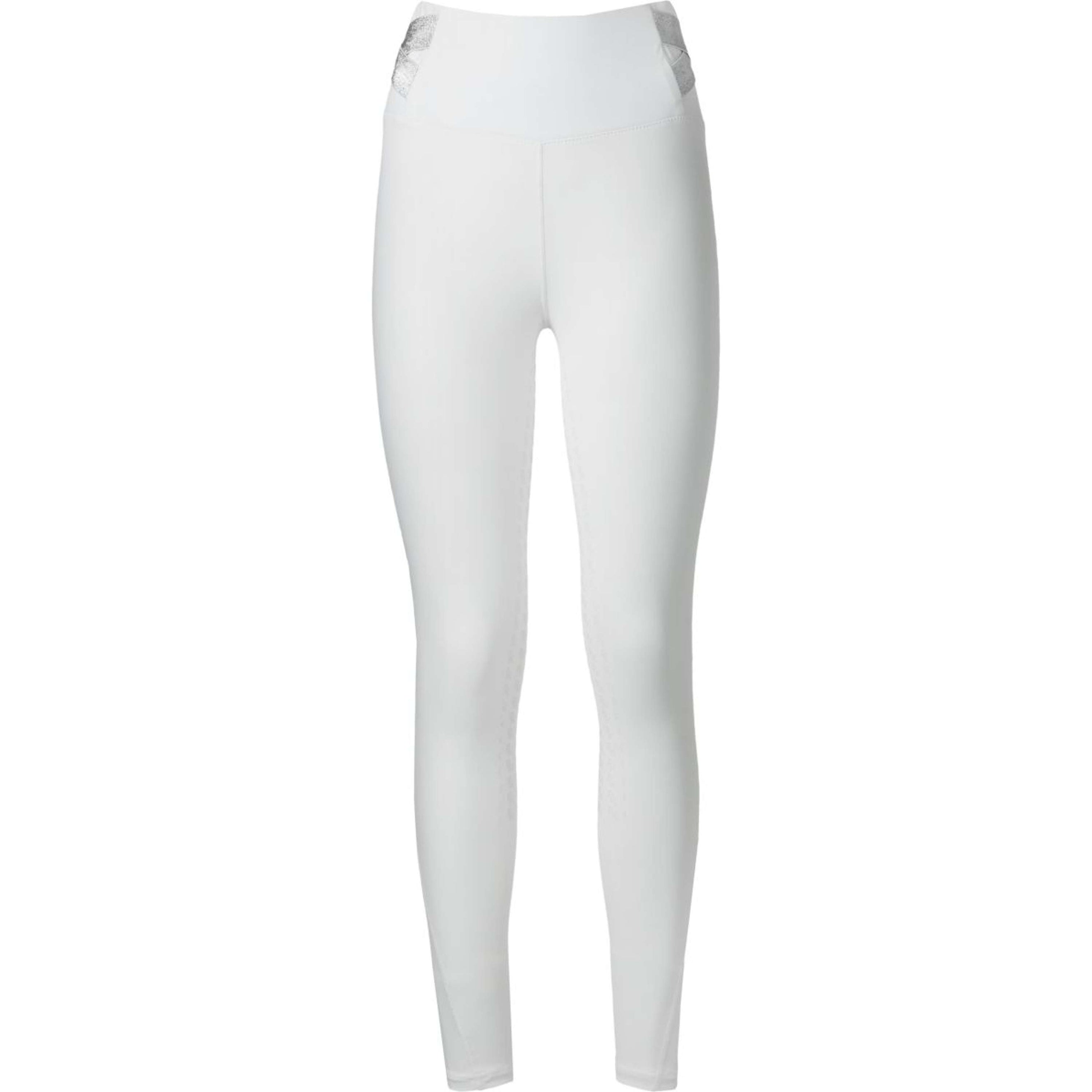 PK International Legging d'Équitation Jupiter Full Grip Blanc