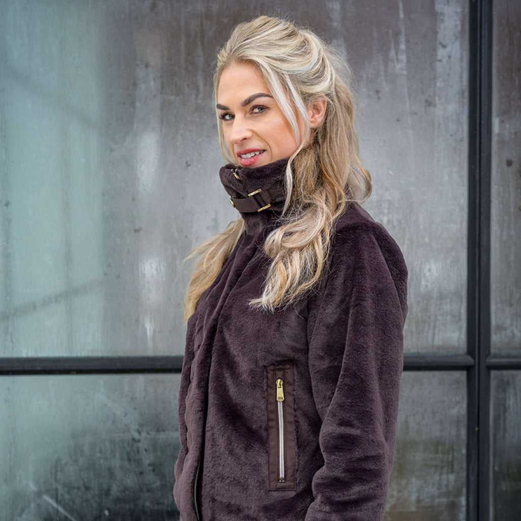 PK Veste Tiamo Fluffy Café-Marron