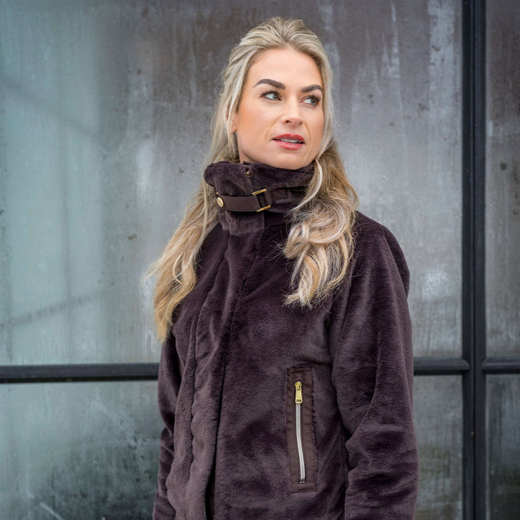 PK Veste Tiamo Fluffy Café-Marron