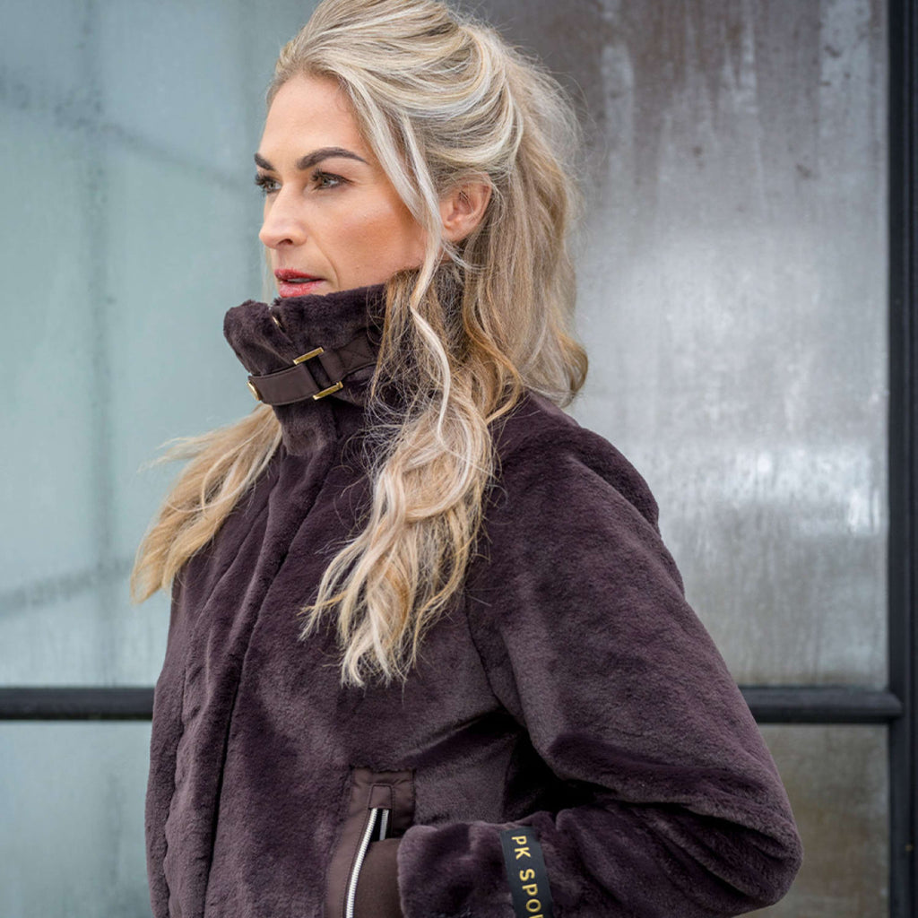 PK Veste Tiamo Fluffy Café-Marron
