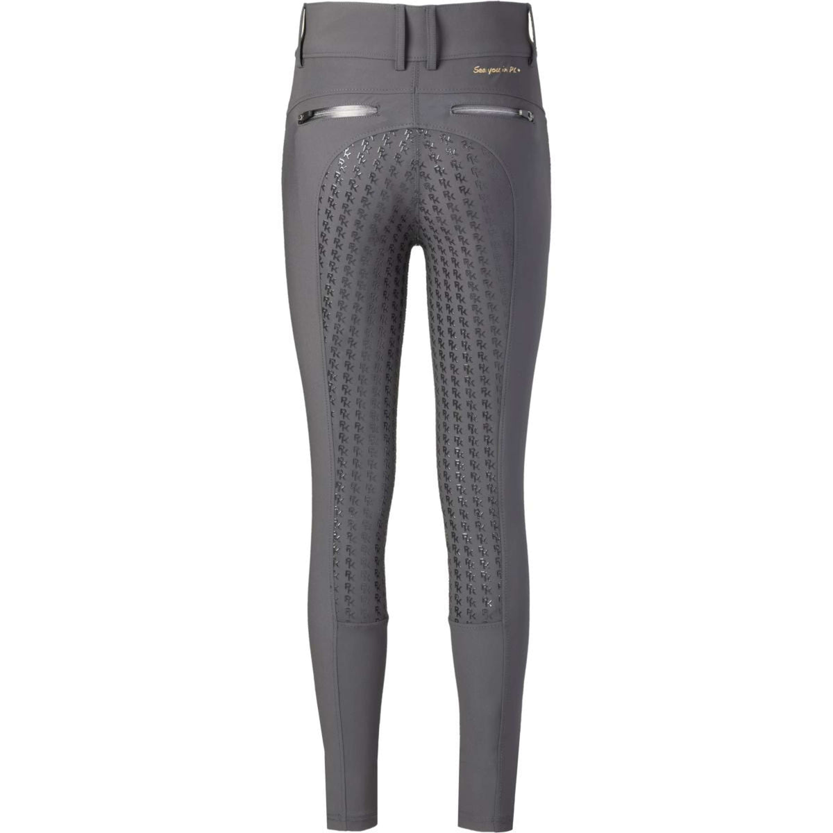 PK Pantalon d'Équitation Tornado Full Grip Charbon