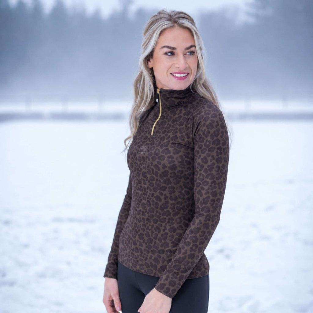 PK Chemise Vixer Longues Manches All Over Coffee