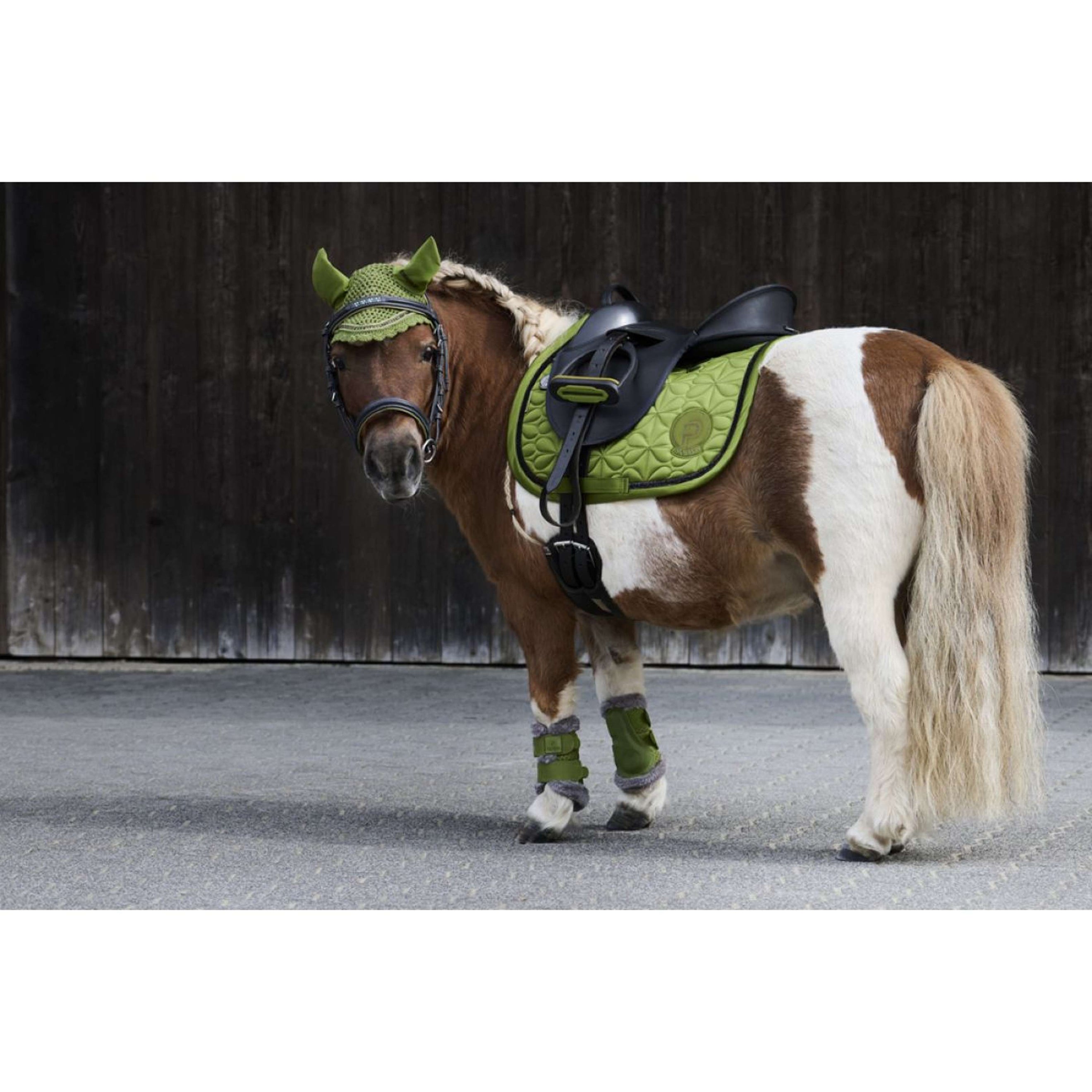 Eskadron Dressage Boots Platinum Mesh Fauxfur Shetty Vert-mousse