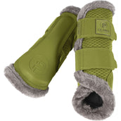 Eskadron Dressage Boots Platinum Mesh Fauxfur Vert-mousse