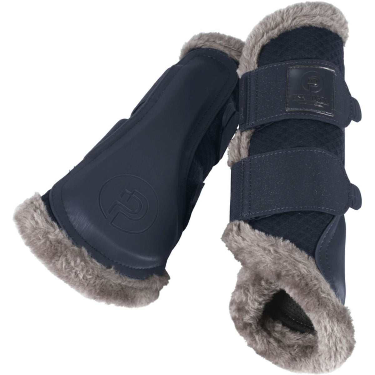 Eskadron Dressage Boots Platinum Mesh Fauxfur Bleu Atlantique