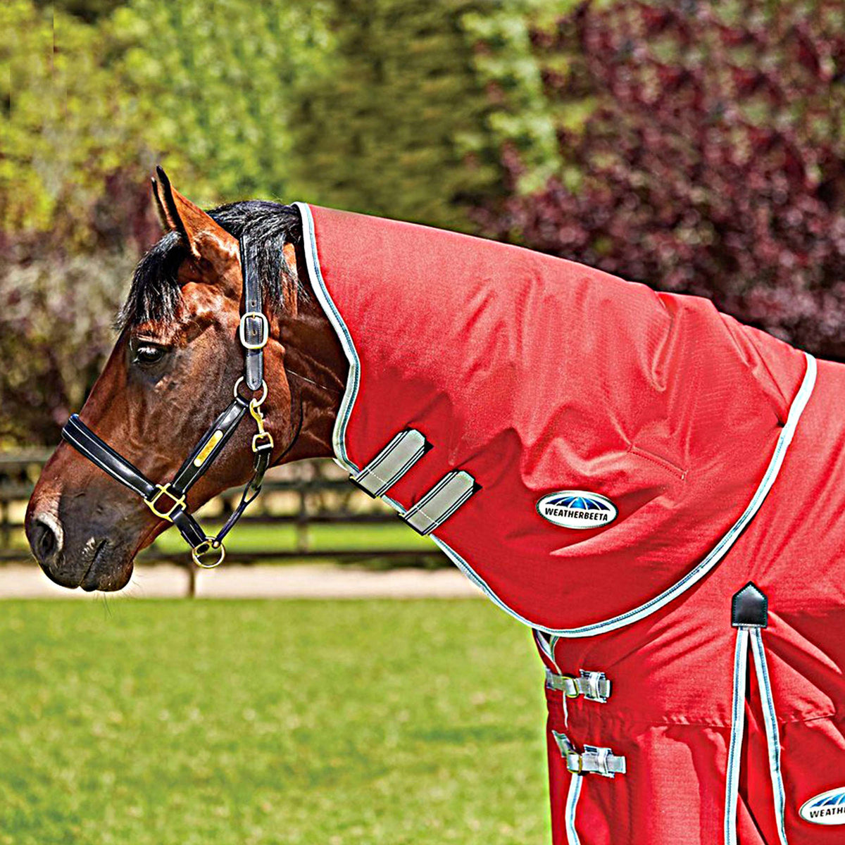 Weatherbeeta Medium Neck Rug Comfitec Classic 220g Red/Silver/Navy