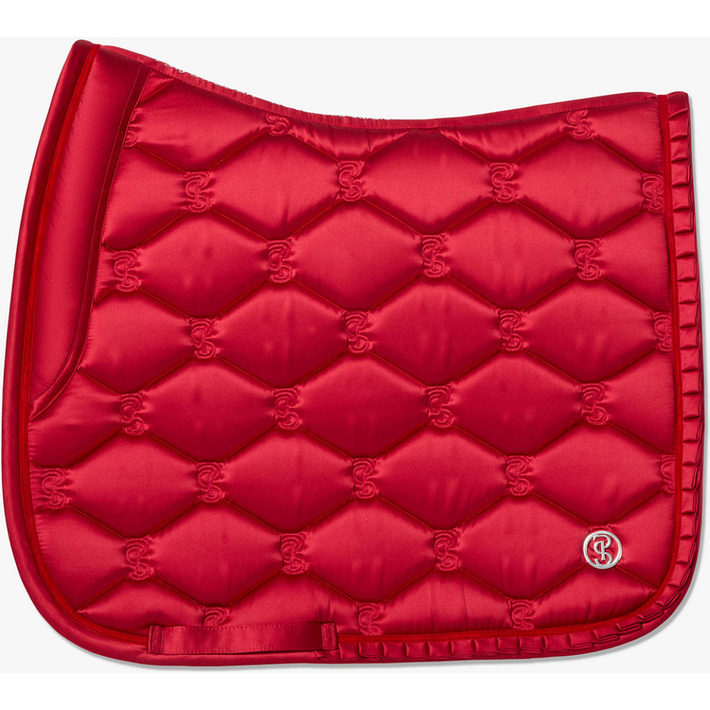 PS of Sweden Tapis de Selle Ruffle Dressage Cranberry Red
