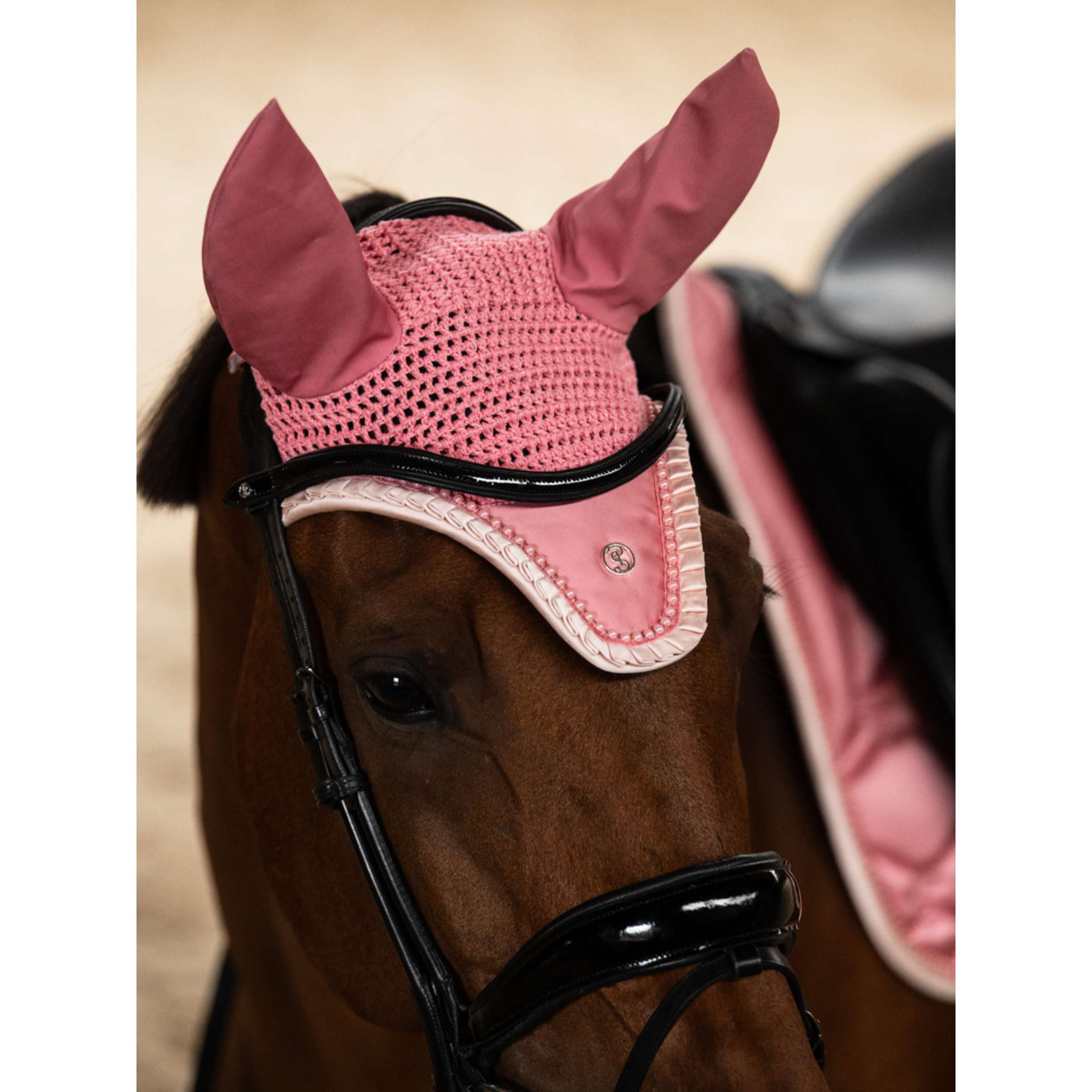 PS of Sweden Tapis de Selle Ruffle Pearl Dressage Vintage Pink