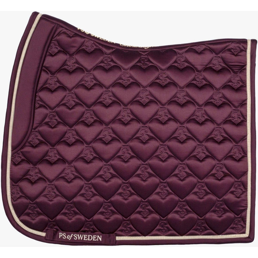 PS of Sweden Tapis de Selle Heart Dressage Prune