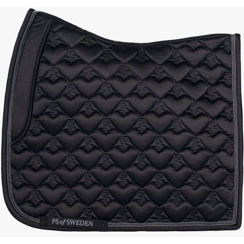 PS of Sweden Tapis de Selle Heart Dressage Noir PS of Sweden Tapis de Selle Heart Dressage Noir