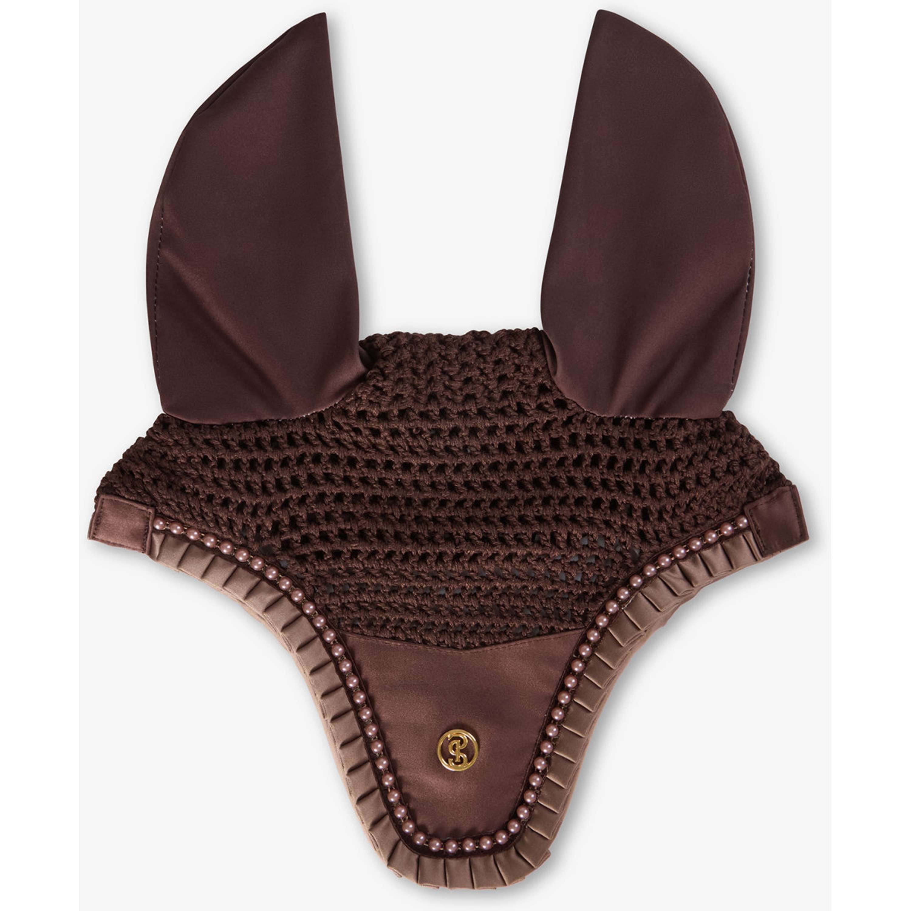 PS of Sweden Bonnet Anti-Mouches Ruffle Pearl Marron Terre