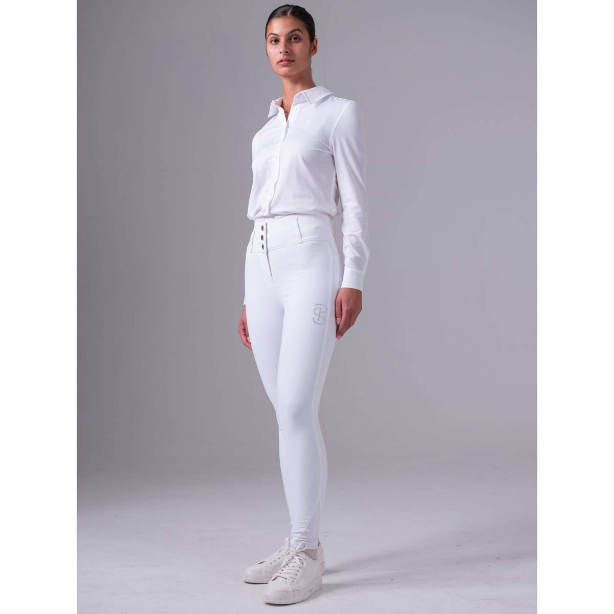 PS of Sweden Pantalon d'Équitation Charlotte Full Grip Blanc