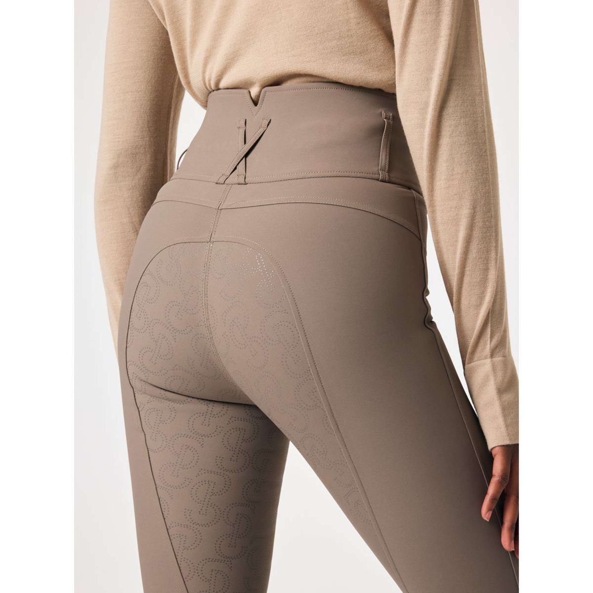 PS of Sweden Pantalon d'Équitation Charlotte Full Grip Dark Truffle